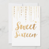 Invitation PixDezines doux 16, Golden Hearts Chaînes Parties  (Devant)