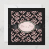 Invitation PixDezines Dusty Rose/Celeste Damask/do-it-yoursel (Dos)