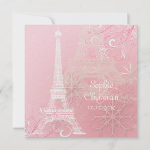 Invitation PixDezines EIFFEL TOUR INVITATIONS/ARRIÈRE - PLAN