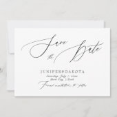 Invitation PixDezines Elegant Luxe Calligraphie Enregistrer l (Devant)