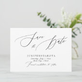 Invitation PixDezines Elegant Luxe Calligraphie Enregistrer l (Debout devant)