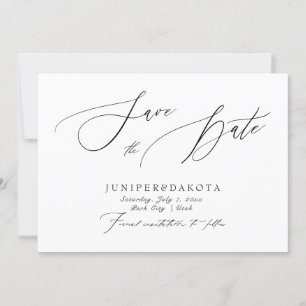 Invitation PixDezines Elegant Luxe Calligraphie Enregistrer l