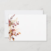 Invitation PixDezines Elegant Rustic Fall Eucalyptus DÉTAILS (Dos)