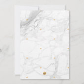 Invitation PixDezines Engagement Party Marbre/Faux Gold (Dos)