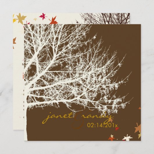 Invitation PixDezines, enneigement/hiver/do-it-yourself coule (Devant / Derrière)