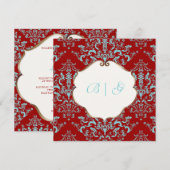 Invitation PixDezines Étienne Damask, arrière - plan personna (Devant / Derrière)