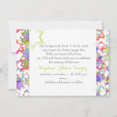 Invitation PixDezines étoiles grunge brit milah (Dos)