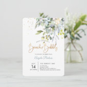 Invitation PixDezines Eucalyptus Gommier Bleu Brunch+Bubbly (Debout devant)