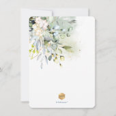 Invitation PixDezines Eucalyptus Gommier Bleu Brunch+Bubbly (Dos)