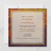 Invitation PixDezines Événement vintage feuilles d'érable/aut (Dos)