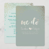 Invitation PixDezines fantaisie/fantaisie dorée/couleur do-it (Devant / Derrière)