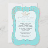 Invitation PixDezines Faux Argent Couronne/Coeurs/do-it-yours (Dos)