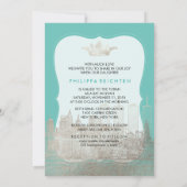 Invitation PixDezines Faux Argent NYC/Mitzvah/DIYcolor (Dos)