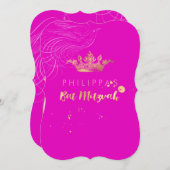 Invitation PixDezines Faux Gold Couronne/Doves/do-it-yourself (Devant / Derrière)