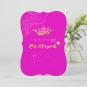 Invitation PixDezines Faux Gold Couronne/Doves/do-it-yourself (Debout devant)