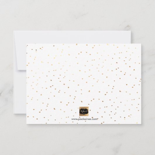 Invitation PixDezines Faux Gold sera-t-il le maître de l'honn (Dos)