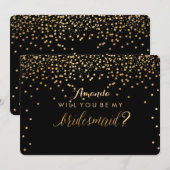 Invitation PixDezines, Faux Gold vous éblouira... (Devant / Derrière)