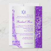 Invitation PixDezines faux parties scintillant eifflel/Bat mi (Dos)