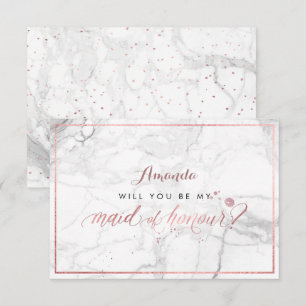 Invitation PixDezines Faux Rose Gold sera-t-il l'honneur ?