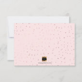 Invitation PixDezines Faux Rose Gold sera-tu Matron ? (Dos)