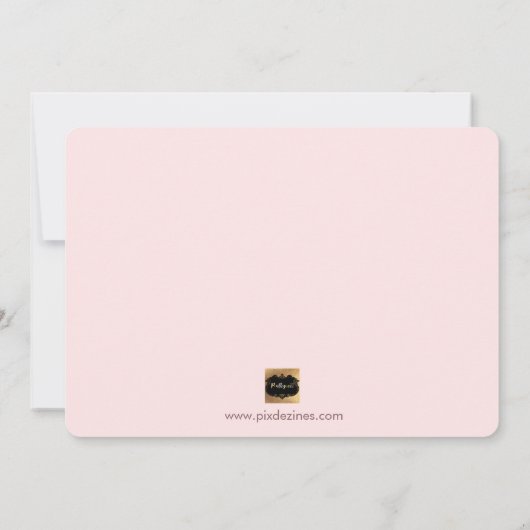 Invitation PixDezines Faux Rose Gold Vous Sera. Bridesmaid (Dos)