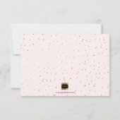 Invitation PixDezines Faux Rose Gold Vous Serez..Bridesmaid (Dos)
