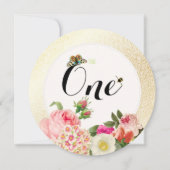 Invitation PixDezines faux spectres or/numéros de table (Devant)