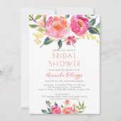 Invitation PixDezines Fête de l'mariée Aquarelle Été (Devant)