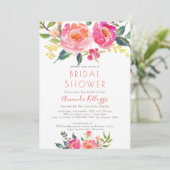 Invitation PixDezines Fête de l'mariée Aquarelle Été (Debout devant)