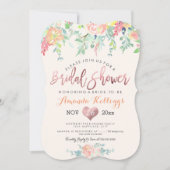 Invitation PixDezines Fête de l'mariée Spring Floral (Devant)