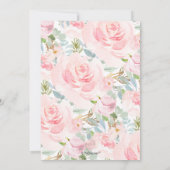 Invitation PixDezines Fête des mariées Aquarelle Peonies Invi (Dos)