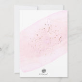 Invitation PixDezines Fête des mariées Champagne Aquarelle Ro (Dos)