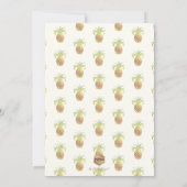 Invitation PixDezines Fête des mariées/Faux Gold/Ananas (Dos)