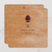 Invitation PixDezines, feuillus+chênes (Devant / Derrière)