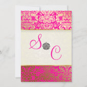 Invitation PixDezines Fidora Damask Vintage (Devant)