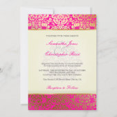 Invitation PixDezines Fidora Damask Vintage (Dos)