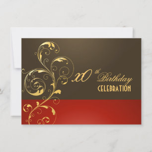 Invitation PixDezines filigree DIY événement/Anniversaire