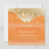 Invitation PixDezines Filigree+tourbillons/gold+orange/do-it- (Dos)