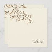 Invitation PixDezines Fils de cuivre, beige de Belize (Devant / Derrière)