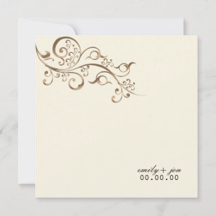 Invitation PixDezines Fils de cuivre, beige de Belize