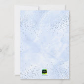 Invitation PixDezines Fleur de maïs Balisage de marbre bleu (Dos)