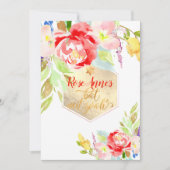 Invitation PixDezines Fleurs Aquarelle de Printemps Bar Mitzv (Devant)