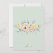 Invitation PixDezines Fleurs aquarelles Bat mitzvah, Rose (Dos)