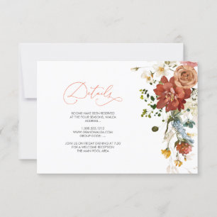 Invitation PixDezines Fleurs de Jardin d'Automne Rustique Élé