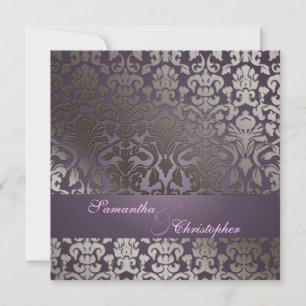 Invitation PixDezines flora damask/do-it-yourself arrière - p