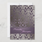 Invitation PixDezines flora damask/do-it-yourself couleur arr (Devant)