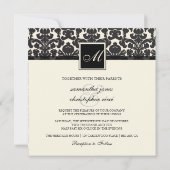 Invitation PixDezines Flora Damask/DO-IT-YOURSELF couleur arr (Dos)