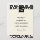 Invitation PixDezines Flora Damask/DO-IT-YOURSELF couleur/crè (Dos)