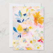 Invitation PixDEzines Floral Aquarelle Roses Mitzvah (Dos)