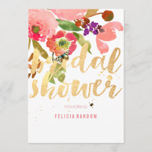 Invitation PixDezines Floral Bridal douche/do-it-yourself Arr